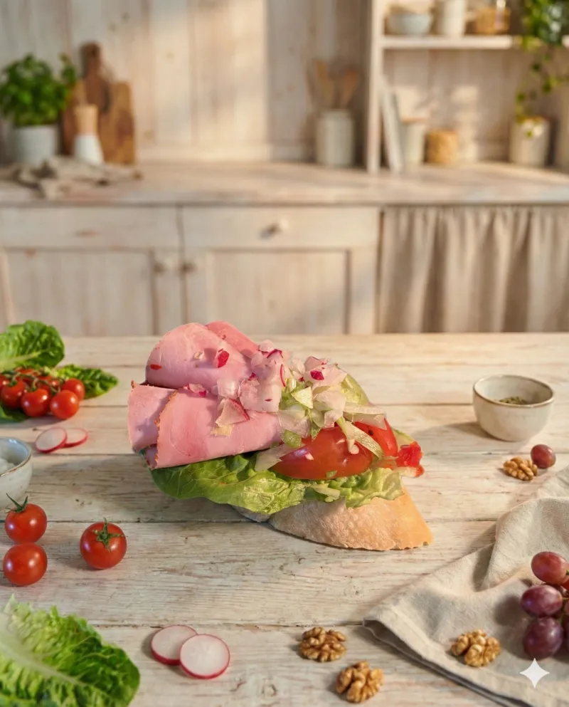 Sonkás szendvics (12db)