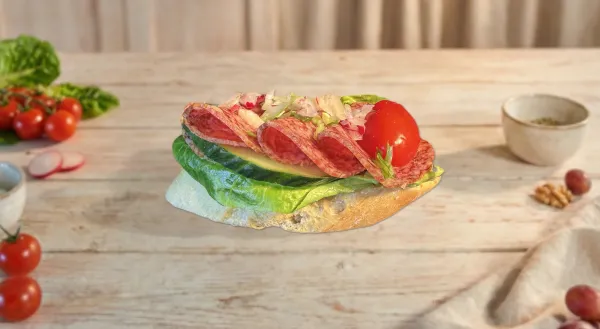 Gluténmentes Szalámis szendvics (12db)